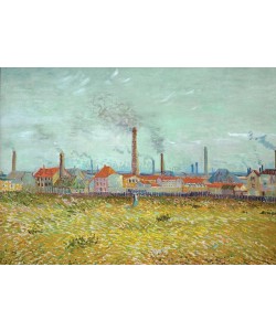 Vincent van Gogh, Fabriken in Asnières, vom Quai de Clichy aus gesehen