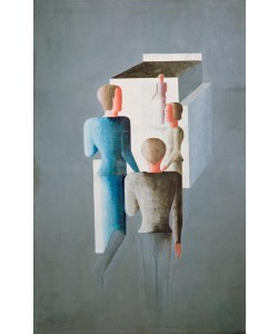 Oskar Schlemmer, Vier Figuren und Kubus