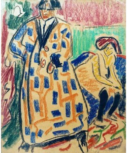 Ernst Ludwig Kirchner, Selbstbildnis mit Modell