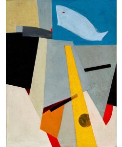 Kurt Schwitters, Ohne Titel (Bild mit Walfisch)
