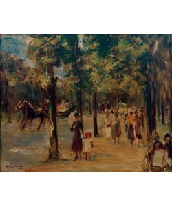 Max Liebermann, Allee im Tiergarten mit Spaziergängern