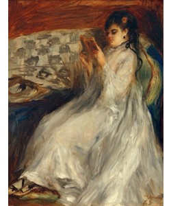 Pierre-Auguste Renoir, Junge lesende Frau in Weiß