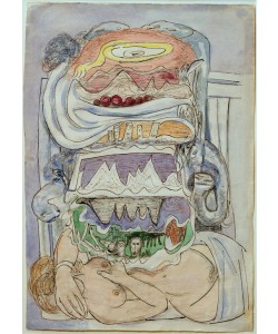 Max Beckmann, Dream of Weltkarte (Universum)