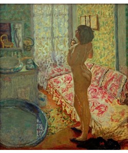 Pierre Bonnard, Le Cabinet de toilette au canapé rose (Nu à contre-jour)