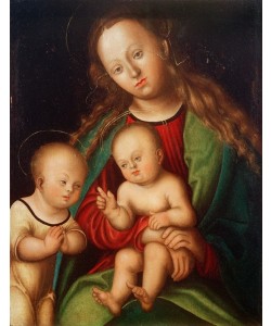 Lucas Cranach der Ältere, Madonna mit Kind und Johannesknaben