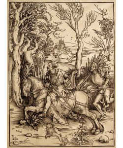 Albrecht Dürer, Reiter mit Landsknecht