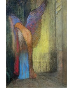 Odilon Redon, Vieillard ailé, à longue barbe blanche