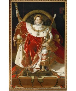 JEAN-AUGUSTE-DOMINIQUE INGRES, Napoleon auf dem Thron