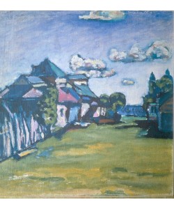 Wassily Kandinsky, Landschaft mit Häusern