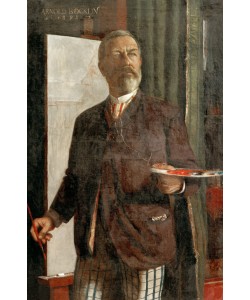 Arnold Böcklin, Selbstbildnis im Atelier