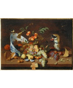 Hans van Essen, Stilleben mit Früchten und Tieren