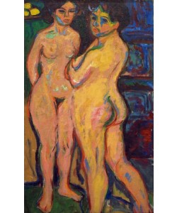 Ernst Ludwig Kirchner, Stehende nackte Mädchen am Ofen