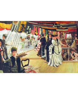 James Tissot (Jacques-Joseph), The ball on the shipboard