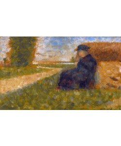 Georges Seurat, Figure massive dans un paysage à Barbizon