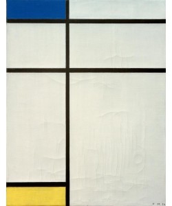 Piet Mondrian, Composition (B) en Bleu, Jaune et Blanc