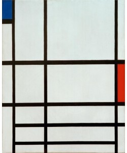 Piet Mondrian, Composition en Rouge, Bleu et Blanc: II