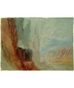 JOSEPH MALLORD WILLIAM TURNER, Rocks on the Meuse