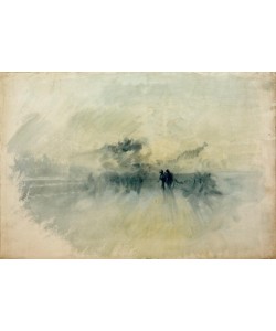 JOSEPH MALLORD WILLIAM TURNER, Figures in a Storm