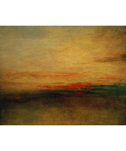 JOSEPH MALLORD WILLIAM TURNER, Sunset(?)