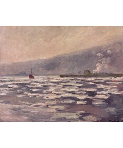 Claude Monet, Eisschollen bei der Schleuse von Port-Villez