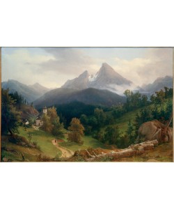 August Wilhelm, Landschaft mit Watzmann 