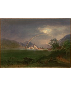 Johann Jakob Biedermann, Egern am Tegernsee mit Regenbogen