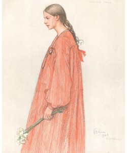 Carl Larsson, Bildnisstudie