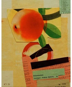 Kurt Schwitters, Ohne Titel (Mit rotem Apfel)