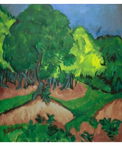 Ernst Ludwig Kirchner, Landschaft mit Kastanienbaum