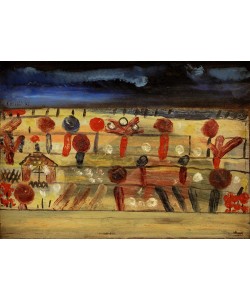 Paul Klee, Garten in der Ebene II (mit dem Gartenhäuschen)