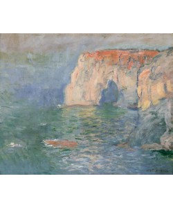 Claude Monet, Etretat: La Manneporte, reflets sur l’eau