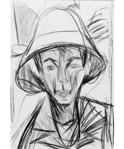 Ernst Ludwig Kirchner, Selbstbildnis mit Hirtenhut