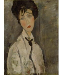 Amedeo Modigliani, La femme à la cravatte noir