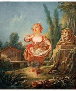 Francois Boucher, Das Mädchen mit dem Vogelkäfig