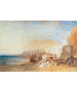 JOSEPH MALLORD WILLIAM TURNER, Hastings: Fish Market on the Sands, Early Morning