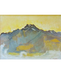 Ferdinand Hodler, Die Dents du Midi von Chesière aus