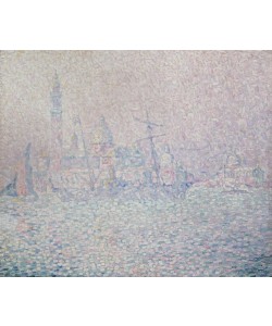 Paul Signac, Isola di San Giorgio, brume rose, Venise