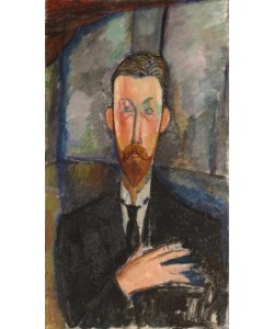 Amedeo Modigliani, Portrait de Paul Alexandre devant un vitrage