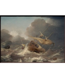 Jan Porcellis der Ältere, Niederländische Schiffe in einem Sturm