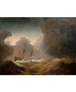 Willem II van de Velde, Niederländisches Schiff vor einem aufziehenden Sturm