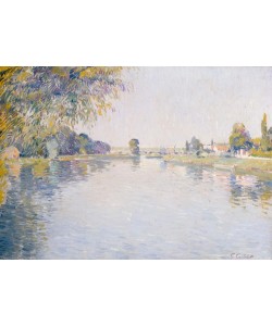 Gustave Caillebotte, Vue de la Seine et de la rive d’Argenteuil, vers le pont de