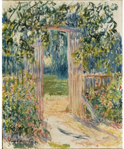 Claude Monet, La porte du jardin, Vétheuil