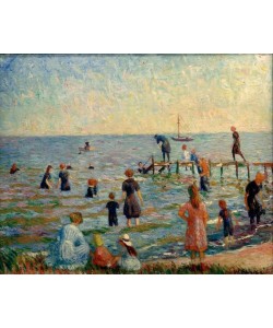 William Glackens, Baden in Bellport, Long Island