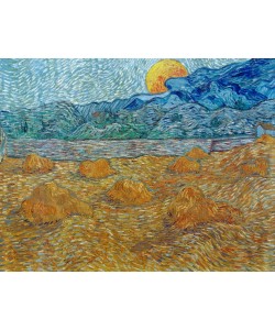 Vincent van Gogh, Abendlandschaft bei Mondaufgang