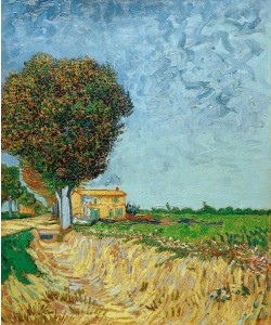 Vincent van Gogh, Allee bei Arles mit Häusern