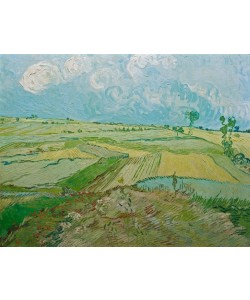 Vincent van Gogh, Weizenfelder in Auvers mit Regenwolken