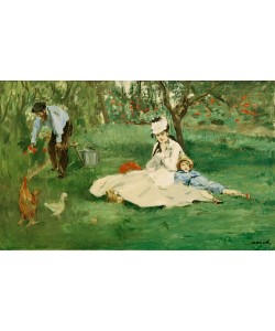Claude Monet, La famille Monet au jardin