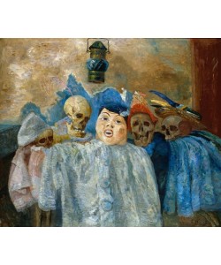 James Ensor, Pierrot et squelettes