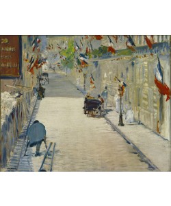 Edouard Manet, La Rue Mosnier aux drapeaux