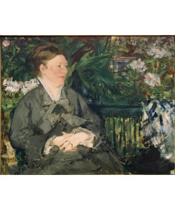 Edouard Manet, Portrait de Madame Manet dans la serre